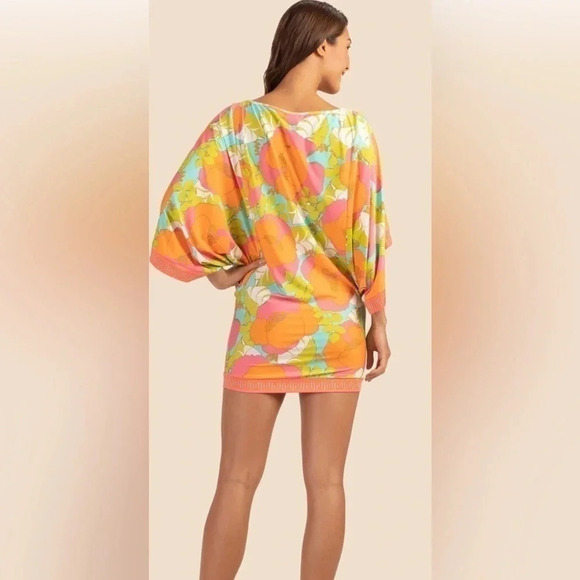 Trina Turk PLAYA DE FLOR SWIM TUNIC Size L - Picture 2 of 7